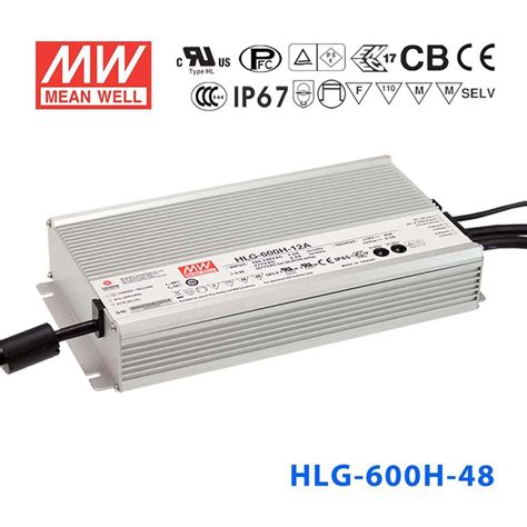 hlg-600h junction box|mean well hlg 600h.